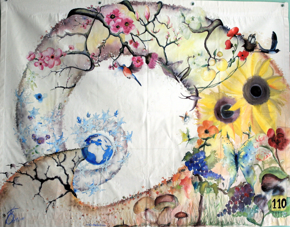 Toile 110 papillon carpentras bretones les4saisons web